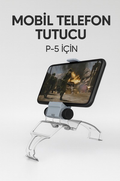 qasul Ps5 Compatible Phone Holder Bracket Game Handle Above Mobile Phone Conn...
