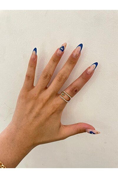 MyladyAccessoriess خاتم من الفولاذ بتفاصيل حجر الزركون على شكل بيضاوي