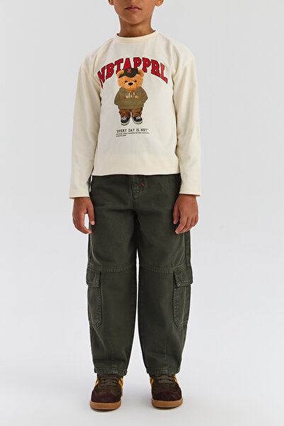 Nebbati Boy Khaki Trousers