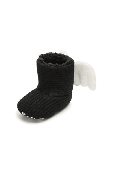 Superbaby Black ankle boots with wings