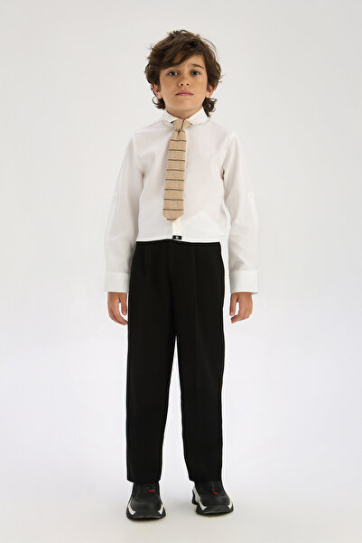Nebbati Boy Black Trousers