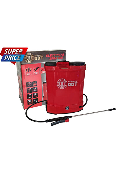 DDT *Cel mai mic pret* Pompa de stropit cu acumulator Profesional 12 L, 12 V, 2.3 MPA, Complet acces