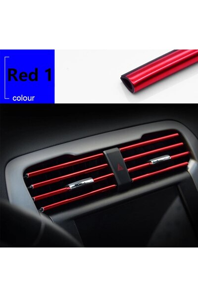 choice2 مجموعة من 10 قطع حمراء بطول 20 سم لتزيين مخرج مكيف هواء السيارة على ش...