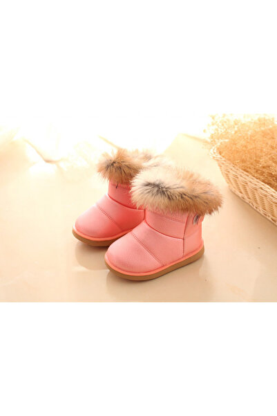 Bebelul Pearl pink boots with fur