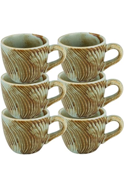 Culinaro Set 6 cesti cafea 100ml RIVER, portelan