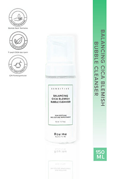 ROU:ME Roume Cica Ekstraktlı Lekeli ve Hassas Ciltler İçin Onarıcı Köpük Temi...
