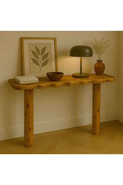 Trihome Modern Tasarım Masif Ahşap Dresuar Dekoratif Masif Ahşap Konsol