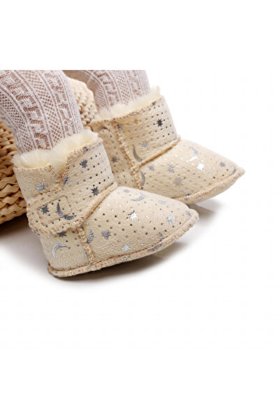 Superbaby Ivory boots with silver stars - Season