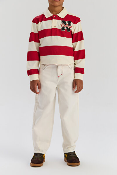 Nebbati Boy Ecru Trousers