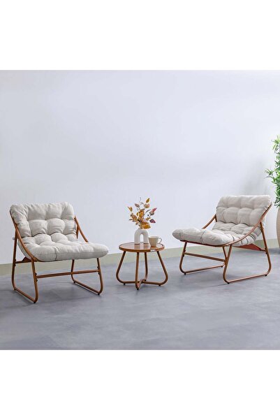 Danube Home Zoya 1+2 Seater Balcony Set| All Weather 3-Pcs Bistro Set| Modern...