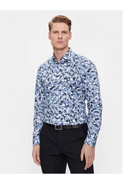 BOSS Men's Shirt 50508785 Blue