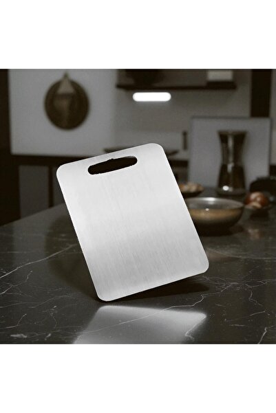 ENASHOP Stainless Steel Cutting Board Hygienic Surface 18/10-35*24cm