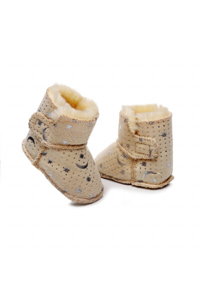 Bebelul Ivory boots with silver stars - Season