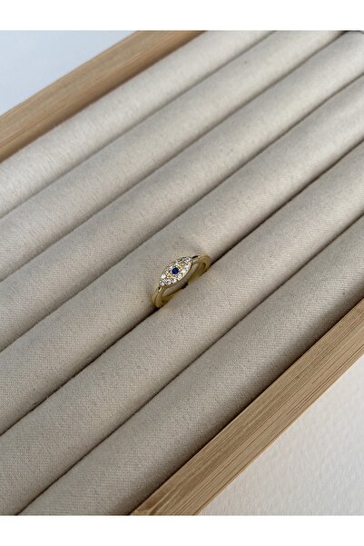 Pinery Jewels خاتم نسائي بتصميم عين الإصبع الصغير مع تعديل من الأسفل