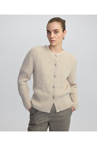 MISS IPEKYOL Kristal taş düğmeli hırka