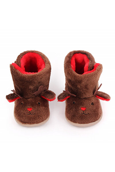 Superbaby Baby booties - Brown reindeer