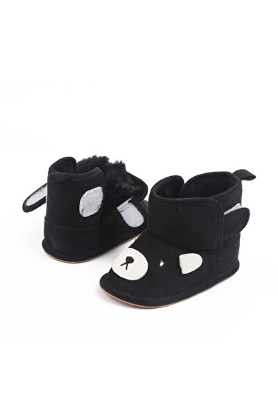 Superbaby Baby booties - Black teddy