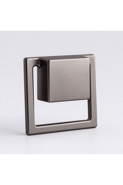 Badem10 Marko Smoked Metal Flush Style Furniture Handle 32 mm Modern Decorative Cabinet and Drawer Handle Durable