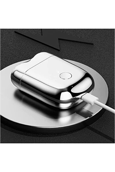 Flippy Mini Electric Shaver, Flippy, Portable with Detachable Rotating Head and 2 Steel Blades, Waterproof,