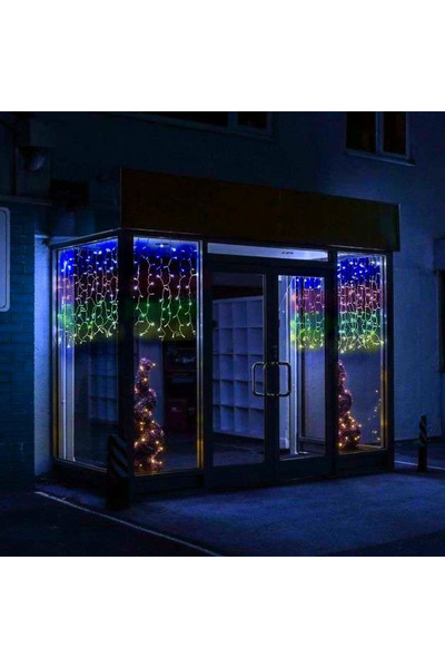 Wertcraft Instalatie exterioara tip ploaie,perdea multicolora V8, interconect...