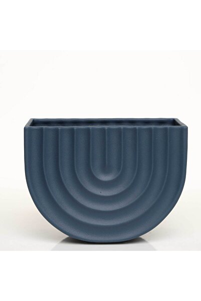 Evdema مزهرية أزهار زرقاء متوسطة الحجم من أواسيس 21*11*16 سم AK.JL0005