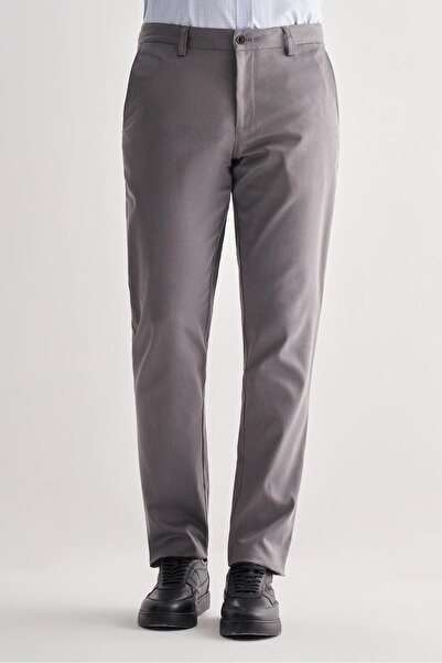 İmza بنطلون تشينو كاجوال من القطن بقصة مريحة وجيوب جانبية وساق مستقيمة 100325...