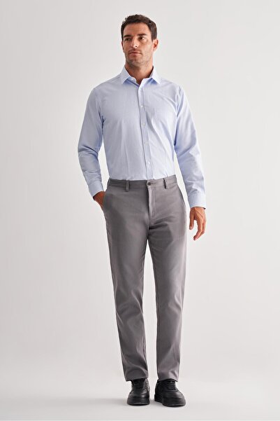 İmza Pantaloni casual chino din bumbac, cu buzunar lateral, croială dreaptă, ...