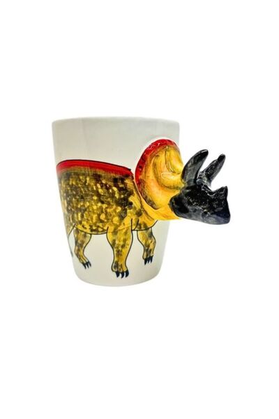 solarae Animals 3D Ceramic Dinosaur Character Creative Ceramic Drinkware (SPI...