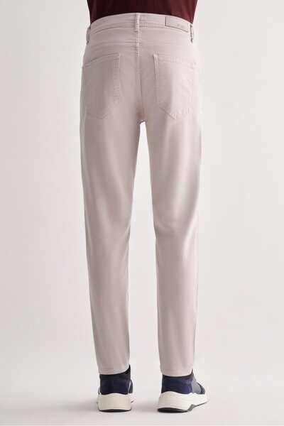 İmza Stone Color Casual Slim Fit 5-Pocket Straight-Leg Pants 1003255321