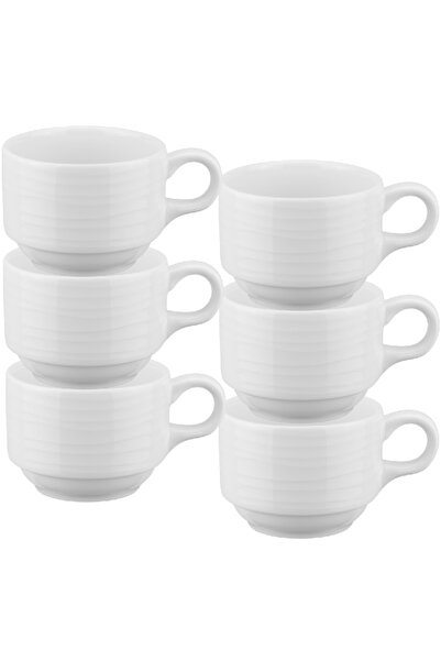 Culinaro Σετ 6 πορσελάνινων ποτηριών Wave 200ml