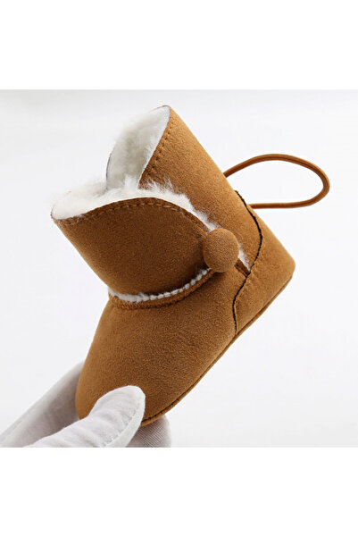 Bebelul Brown boots with buttons for girls