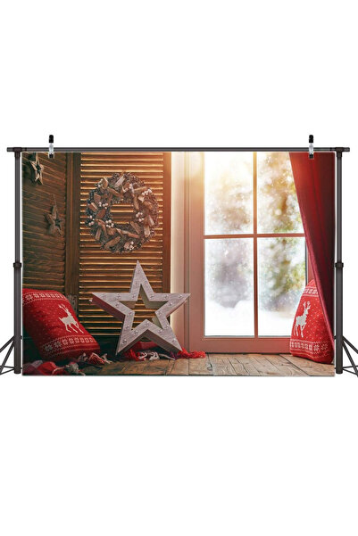 AIIKES Fundal foto Aiikes, 2.1 x 1.5 m, motiv Sarbatori de Iarna, vinil, multicolor