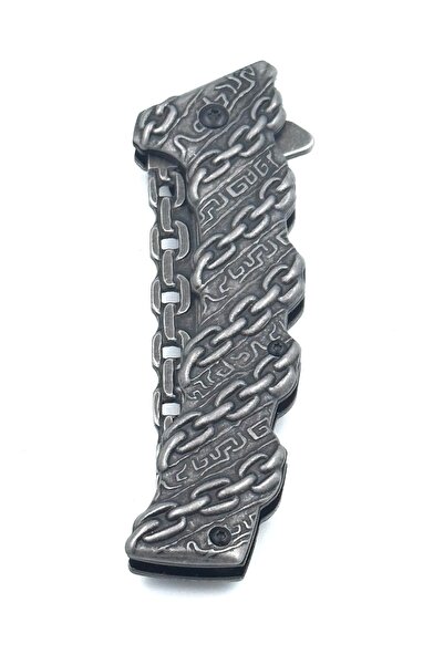 Nokta Outdoor KAMP OUTDOOR ZİNCİR İŞLEMELİ MODEL MTECH ÇAKI 20 CM KEMER KLİPSLİ