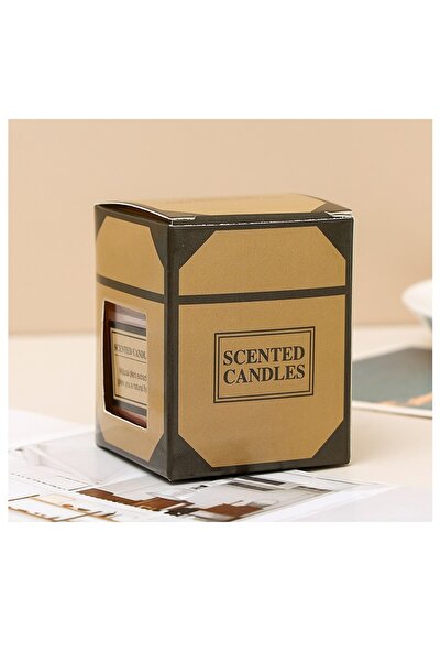 Flippy Scented Candle in Transparent Glass, Japanese Persimmon Scent, Yellow