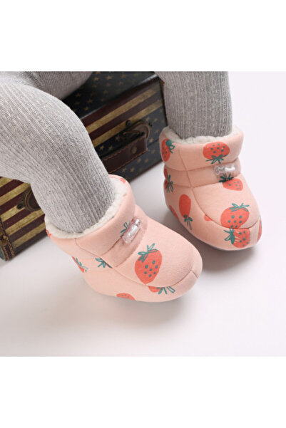 Superbaby Pink boots - Strawberries