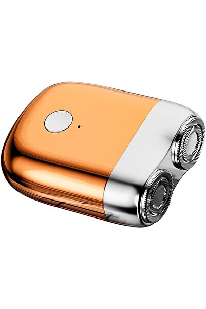 Flippy Mini Electric Shaver, Portable, Detachable Rotary Head, 2 Steel Blades, Waterproof, Type-C