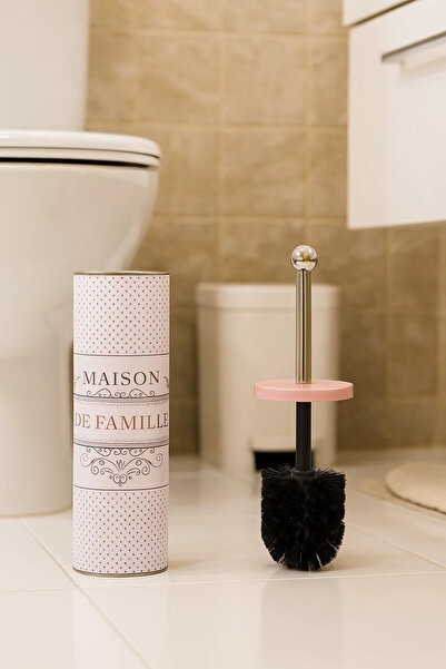 OEM Toilet brush with printed metal holder 9.5x37x9.5 cm