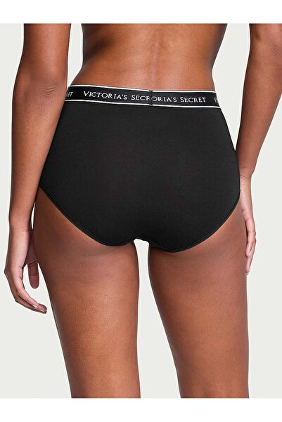 Victoria's Secret Logo Detaylı Pamuklu Yüksek Bel Külot