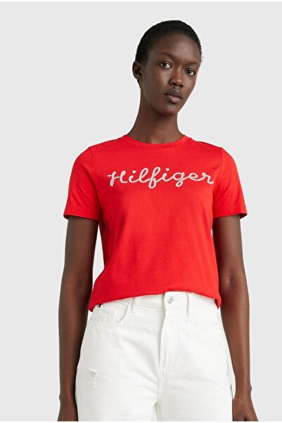Tommy Hilfiger Cotton Regular Fit Reg Rope Puff Print T-Shirt