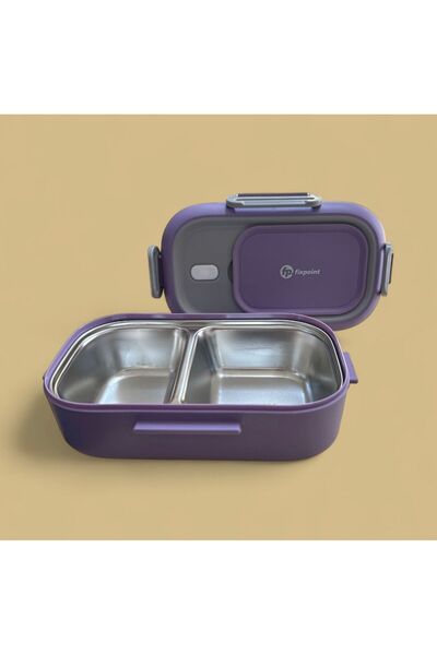 FixPoint Δοχείο αποθήκευσης και μεταφοράς τροφίμων από ανοξείδωτο ατσάλι Μωβ 550 ml P-1391