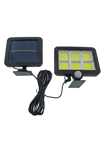 Flippy Lampa Solara LED 120 COB, Flippy, 6 Grile, Senzor de Lumina si Miscare, Lungime Cablu 4.8 m, Lumina