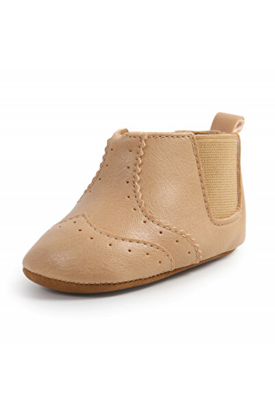 Bebelul Short cream booties for babies - Simply