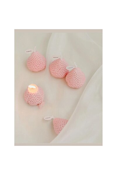 Flippy Set of 9 Scented Strawberry Candles, Pink, 30-45 min burn
