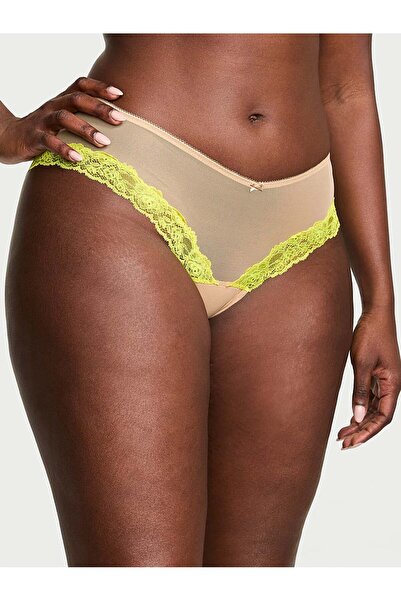 Victoria's Secret Dantel Kenarlı Tül Cheeky Külot