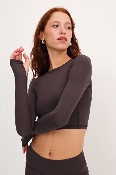 Addax Μπλούζα από μαλακό ύφασμα με λαιμόκοψη B0097