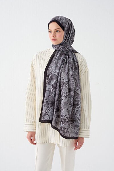 cs camellia scarf Şal Paradise Kash - Negru