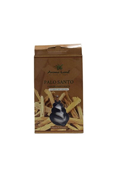 Aroma Land Conuri parfumate backflow, Aroma Land, rășină, lemn Palo Santo, cutie 10 bucăți
