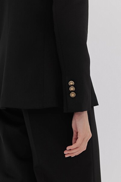 Shn DİKİŞ DETAYLI KRUVAZE BLAZER PANTOLON TAKIM
