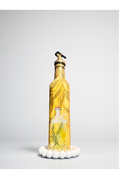 Mes Reves 500 ml Handmade Olive Oil Patterned Glass Oil Pot |   Sauce Bowl, C...