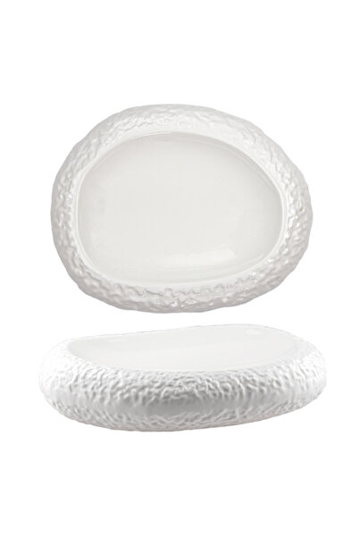 Culinaro Set 2 farfurii prezentare Black Nest Cuib 28cm alba